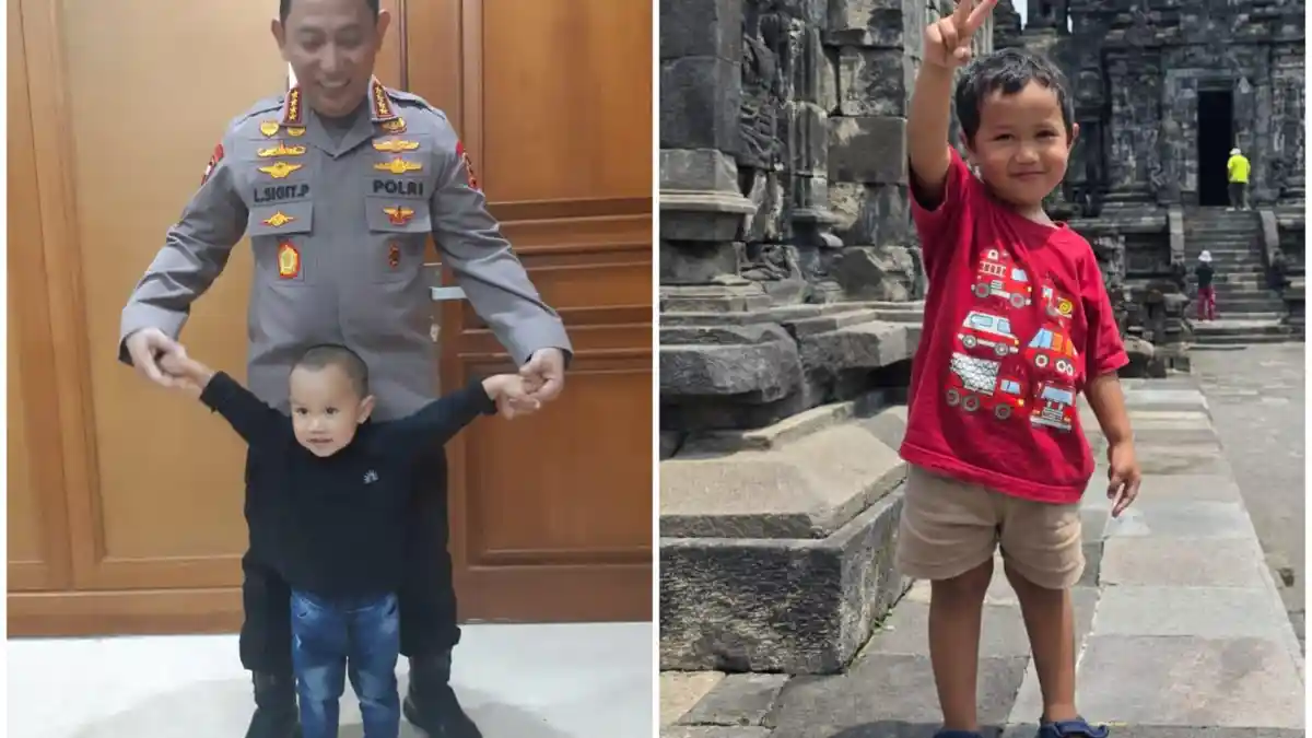 Deux jeunes frères indonésiens souriants originaires de Bogor.