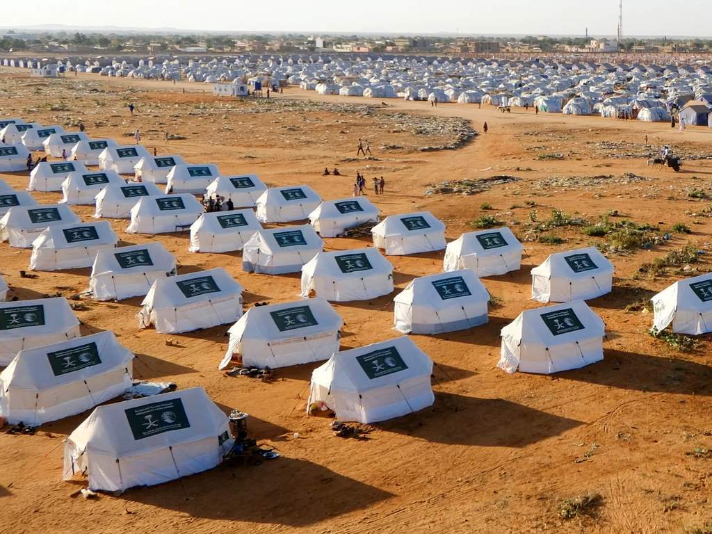 Vue aérienne de la ville d'el-Obeid sous tension au Soudan.